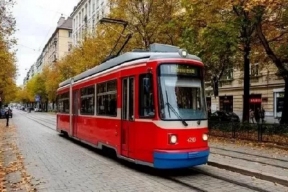 В Томск прибыл первый бесплатный полунизкопольный трамвай из Москвы