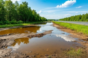 В алтайском селе Майма из-за сброса отходов производства клея выявили загрязнение почвы и воздуха